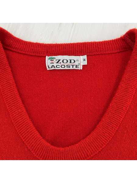 IZOD LACOSTE 70S アクリルニット M レッド