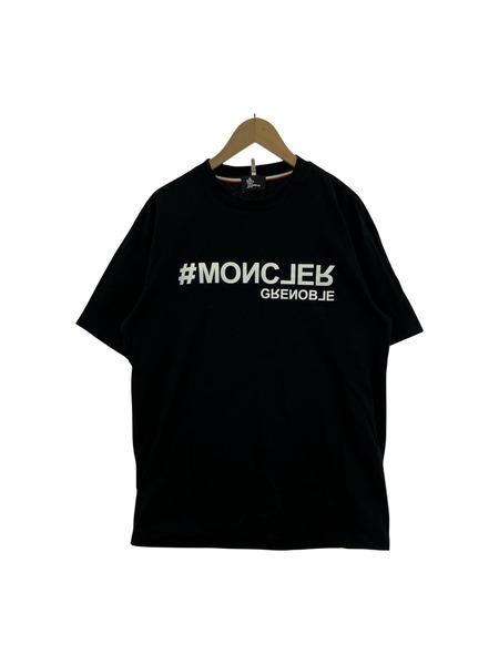 MONCLER GRENOBLE MANICA CORTA S/Sカットソー 黒 (L) J10978C00003