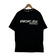 MONCLER GRENOBLE MANICA CORTA S/Sカットソー 黒 (L) J10978C00003