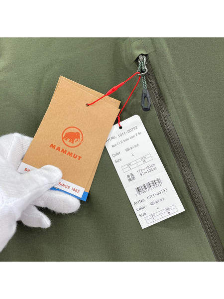Mammut ジャケット Macun 2.0 SO Hooded Jacket (XL) カーキ