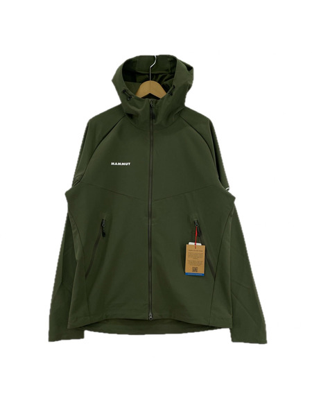 Mammut ジャケット Macun 2.0 SO Hooded Jacket (XL) カーキ