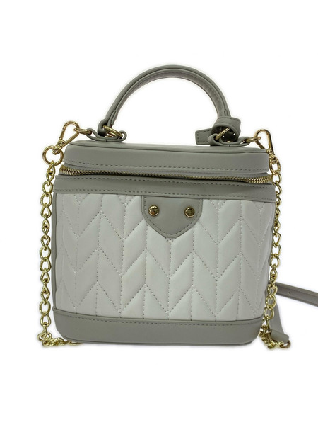 charles&keith トートバッグ チェーンハンドル エコレザートートバッグ 白