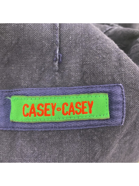 CASEY-CASEY リネン ジャケット 紺
