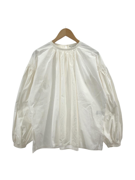 CLANE VOLUME PUFF SMOCK TOPS 白 (1)