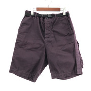 Sacai 16SS WASHED COTTON SHORTS ワインレッド