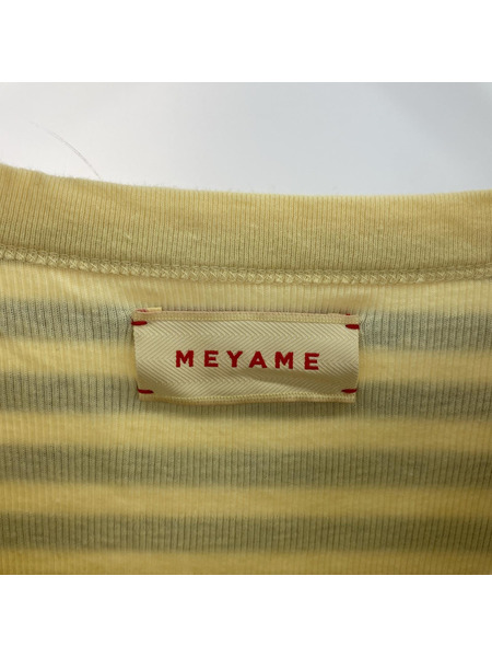 . MEYAME BORDER DOUBLE LONG SLEEVE TEE