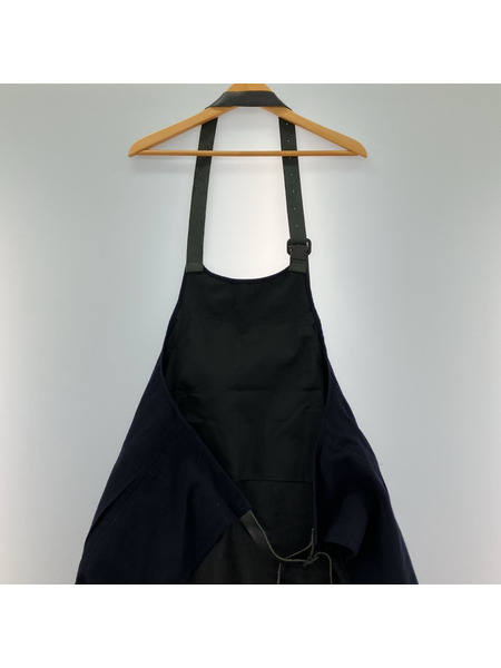 Yohji Yamamoto ウールエプロンジャケット ネイビー 3