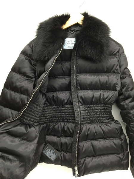 PRADA　ファー付きダウンジャケット 44