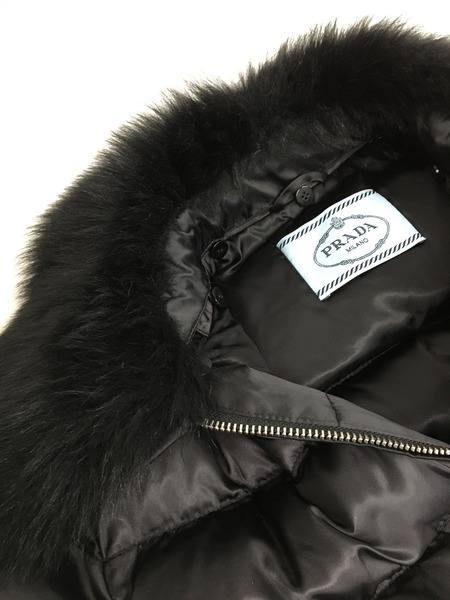 PRADA　ファー付きダウンジャケット 44