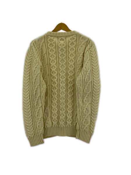 ニット・セーター Kerry Woollen Mills/ケーブルクルーネック/英国製