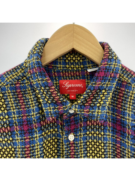 Supreme 23SS Basket Weave Pllaid Shirt M