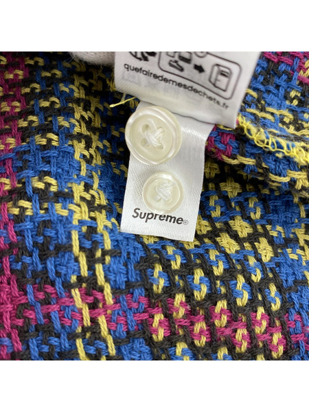 Supreme 23SS Basket Weave Pllaid Shirt M