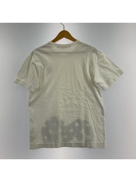 COMME des GARCONS PLAY S/S ハートプリントtee 白 (M)