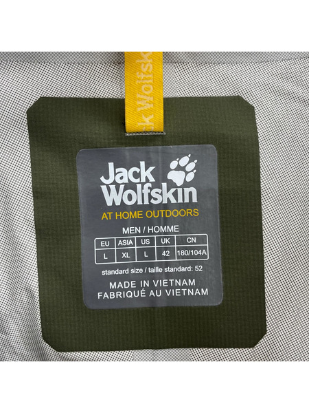 JACK Wolfskin ナイロンジャケット グリーン/ブラック