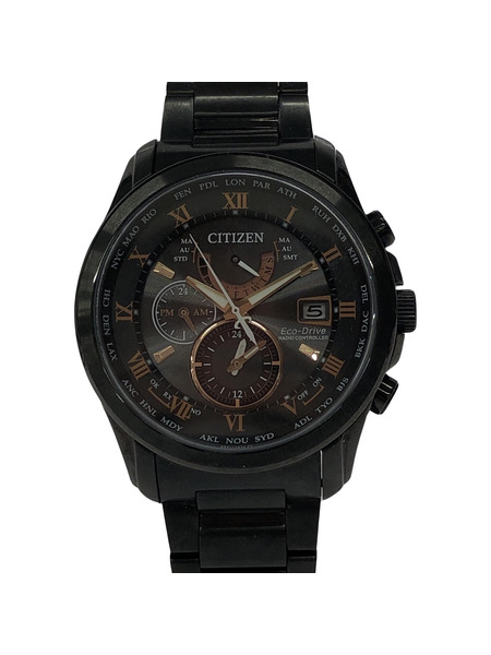 CITIZEN 電波ソーラー腕時計 ブラック h820-r006631