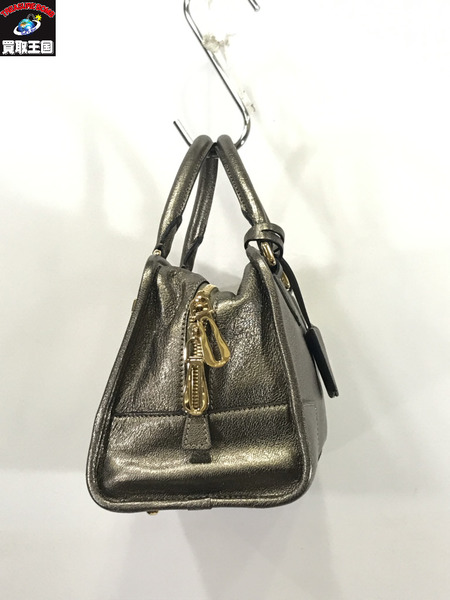 ハンドバッグ LOEWE アマソナ28 シルバー　ハンドバッグ