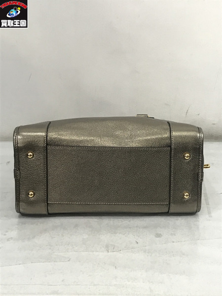 ハンドバッグ LOEWE アマソナ28 シルバー　ハンドバッグ