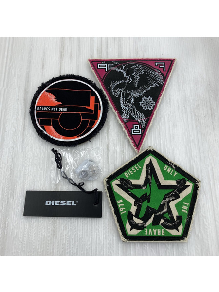 DIESEL　パッチワークドッキングベスト カーキ