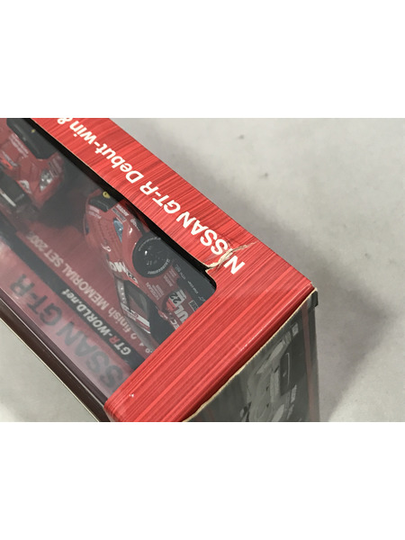 1/43スケールカー エブロ 1/43 日産 GT-R 1-2フィニッシュ メモリアルセット 2008
