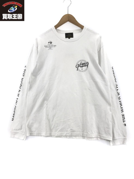 EGO TRIPPING L S TEE 白 [値下]｜商品番号：2100192501731 - 買取王国