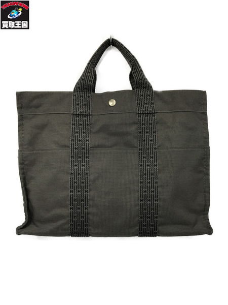 トートバッグ HERMES エールライン トートバッグ 黒