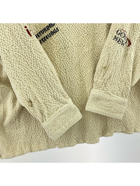 MAISON SPECIAL 長袖シャツ Corduroy Early Romance Graphic Shirt