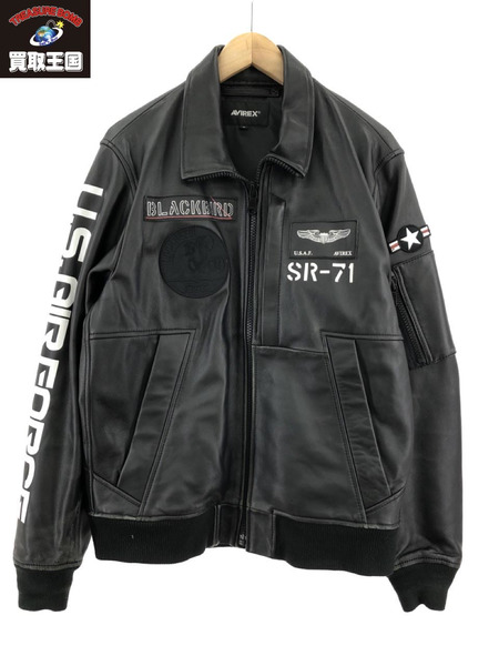 AVIREX SHEEP STAND ZIP BLOUSON BLACKBIRD (XL)[値下]