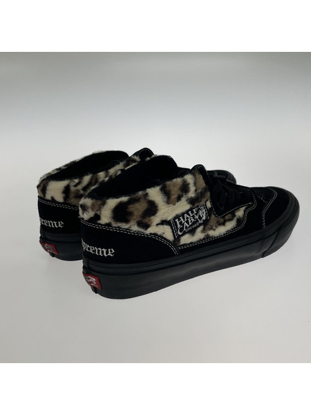 Supreme×Vans Leopard Half Cab Black 27.5cm