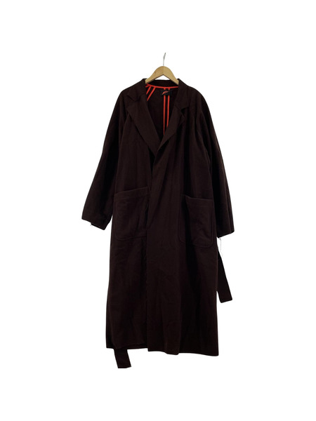 UNUSED × NIUKU 20AW US1894 WOOL GOWN COAT 茶