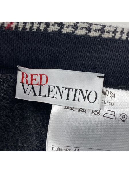 RED VALENTINO/チェックプリーツスカート/44