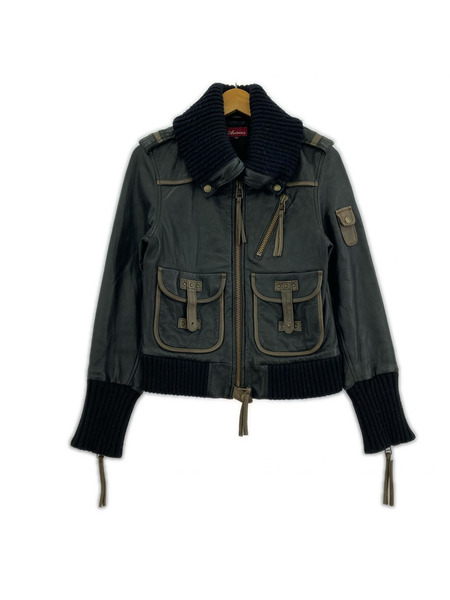 AVIREX レザージャケット ラムレザージャケット 黒