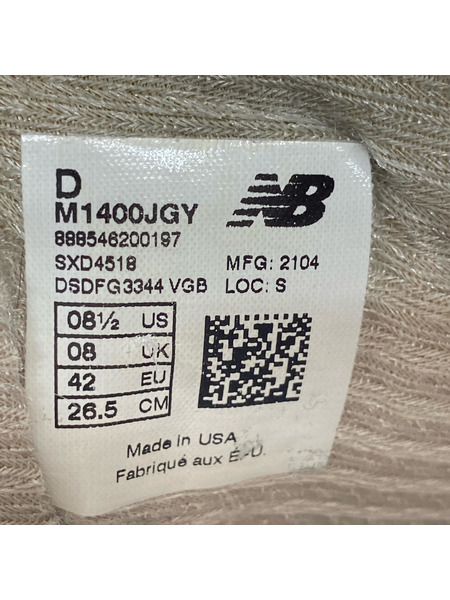 NEW BALANCE スニーカー M1400JGY スニーカー/26.5cm/グレー