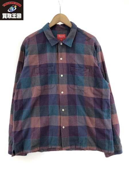 Supreme 21AW Plaid Flanel Shirt L[値下]