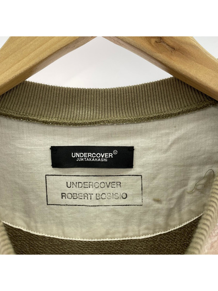 UNDERCOVER 25AW Robert Bosisio 総柄カーブ袖スウェット 2 ベージュ