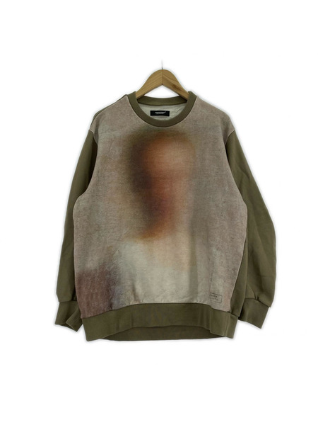 UNDERCOVER 25AW Robert Bosisio 総柄カーブ袖スウェット 2 ベージュ