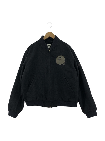 A BATHING APE WINDSTOPPER ボンバージャケット グレー M