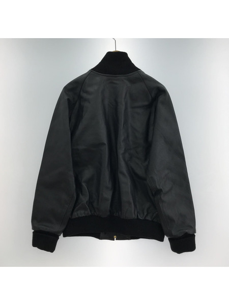 63 LEATHERS　レザースタジャン　黒　L