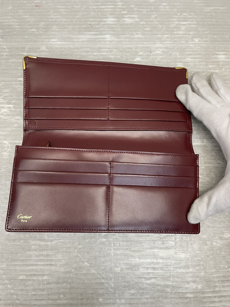Cartier マストライン ロングウォレット ボルドー[値下]