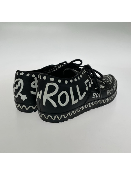 ADIDAS×JEREMY SCOTT JS GRAFFITI SLIM グラフィック 黒 (23.5cm)