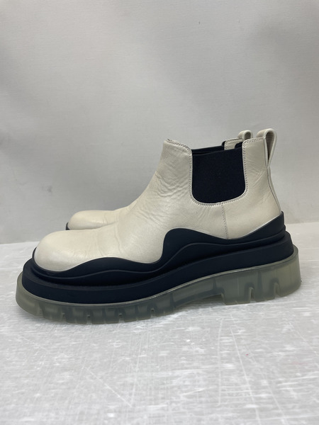 Bottega Veneta タイヤアンクルブーツ アイボリー 41