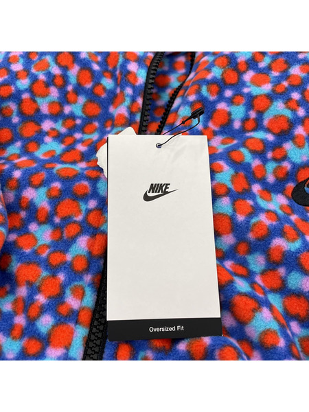 NIKE フリースジャケット ドット 紫 2XL