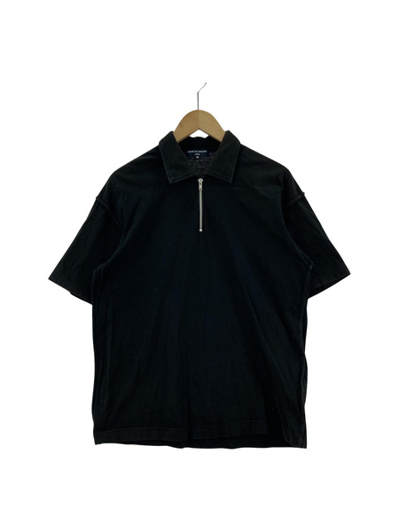 COMME des GARCONS HM-T037 ハーフジップ カットソー 黒