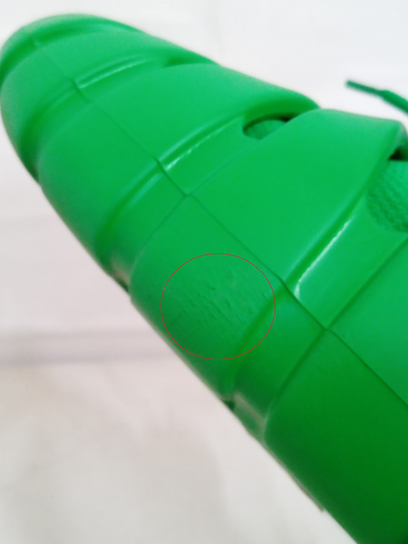 靴 BOTTEGAVENETAトレイルラバースニーカー　緑