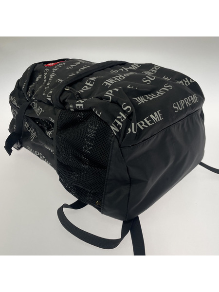 Supreme 3M Reflective Repeat Backpack　黒[値下]