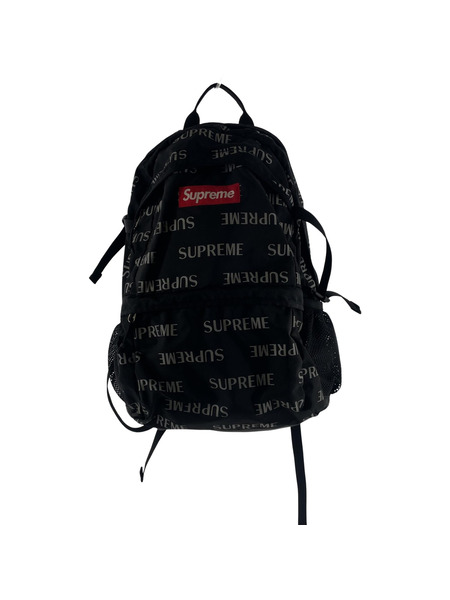 Supreme 3M Reflective Repeat Backpack　黒