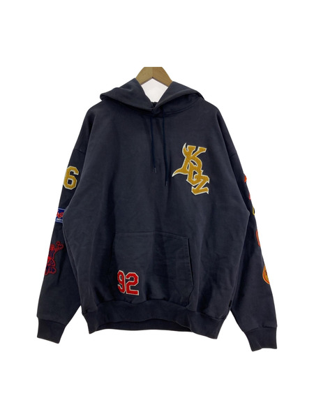 Keboz×FREAK'S STORE/FULL DECORATION BBLOGO HOODIE[値下]