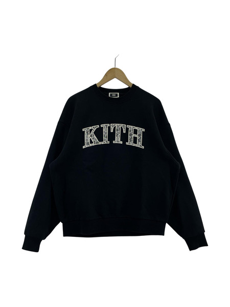 KITH Arched Lace Nelson Crewneck  スウェット・トレーナー 黒