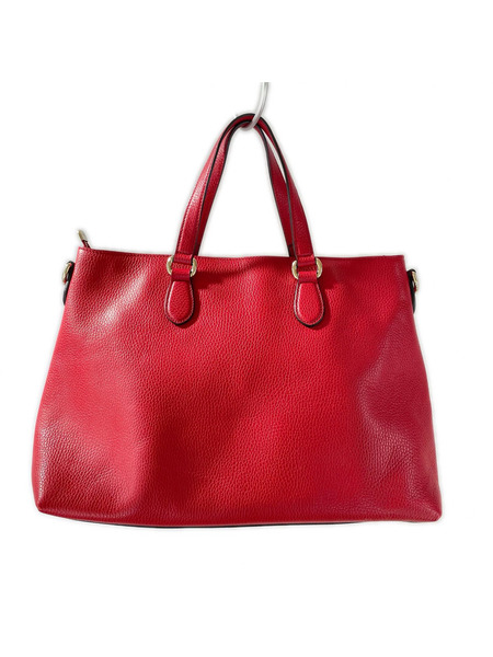 トートバッグ タッセル キャンバス 2WAY バック レッド