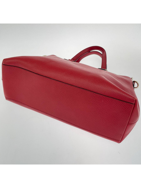 トートバッグ タッセル キャンバス 2WAY バック レッド