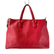 トートバッグ タッセル キャンバス 2WAY バック レッド